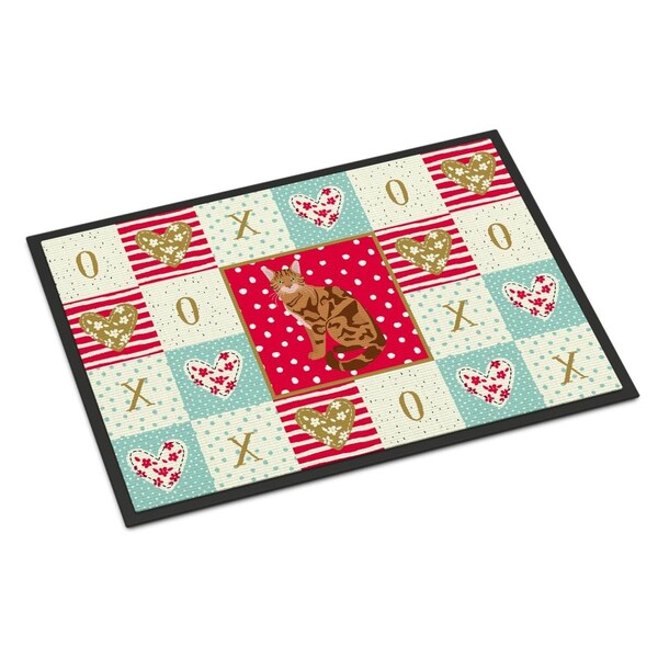 Carolines Treasures 24 x 36 in. Bengal Cat Love Indoor or Outdoor Mat CK5741JMAT - main